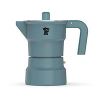 ESPRESSOKOCHER Blau 8.5/13/17 cm SOL003CP10X - Blau, Metall (13/17/8.5cm) - Pezzetti 