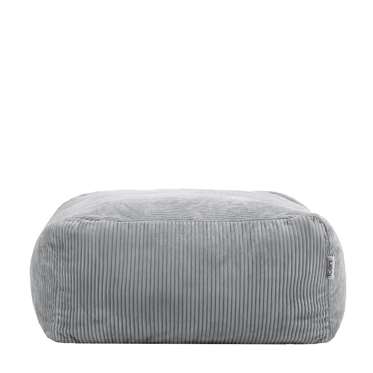 SITZSACK-OTTOMANE ZEN modular Cord - Grau, Textil (95/46/95cm) - icon