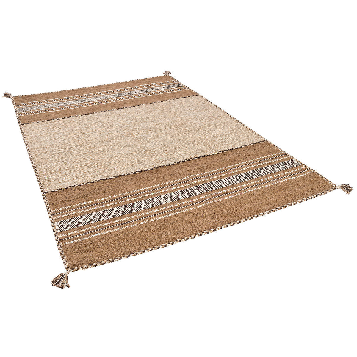 NATUR TEPPICH KELIM NAVARRO - Beige, Textil (200/300cm) - Pergamon