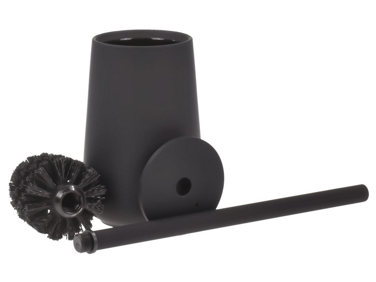 BAD ACCESSOIRES SET Nova ONE 2tlg. schwarz - Schwarz, Kunststoff (23/29/23cm) - Zone Denmark