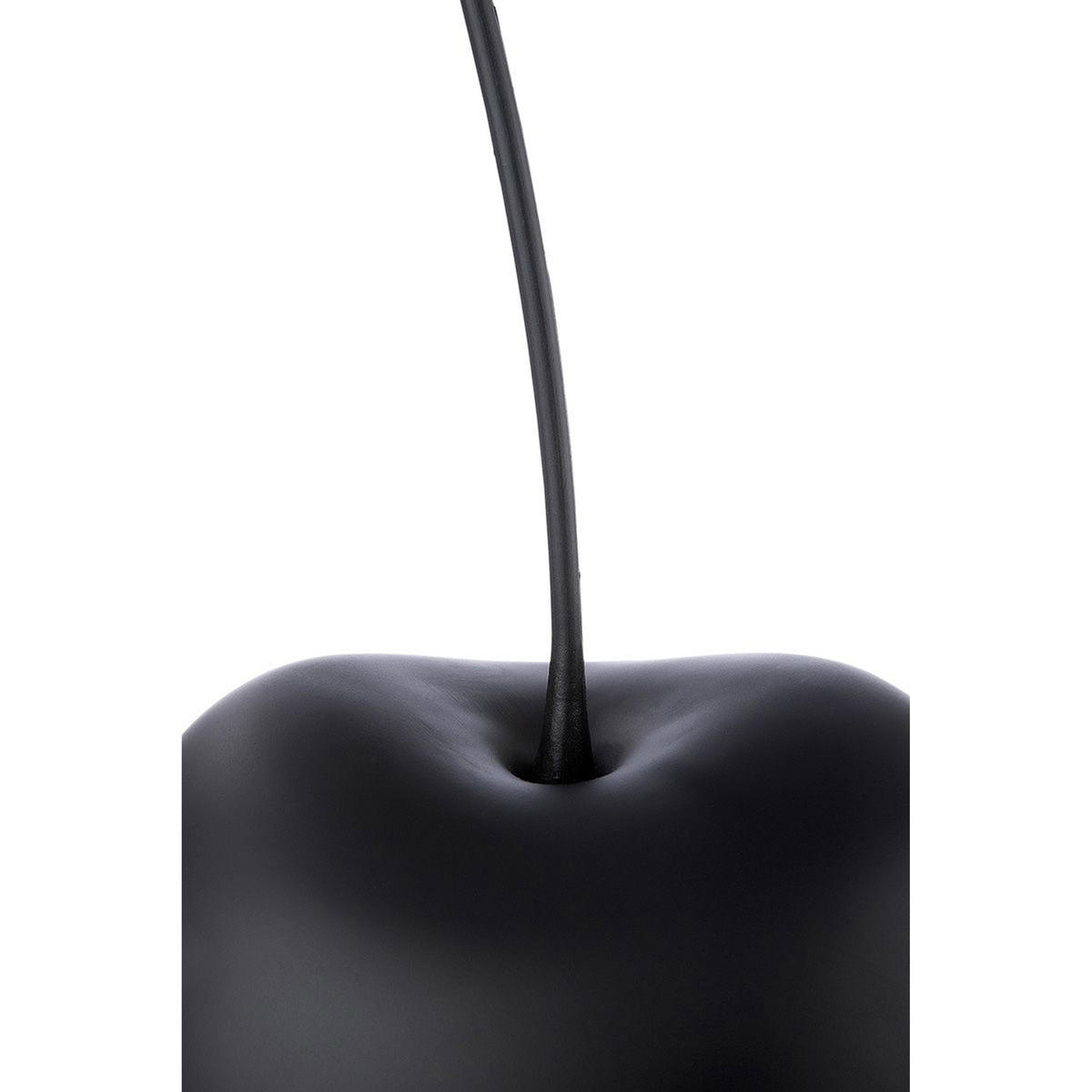 DEKOSKULPTUR Kirsche Celebration, Keramik, Matt Schwarz, H 42 cm - Schwarz, Keramik (15/35/15cm) - Gilde