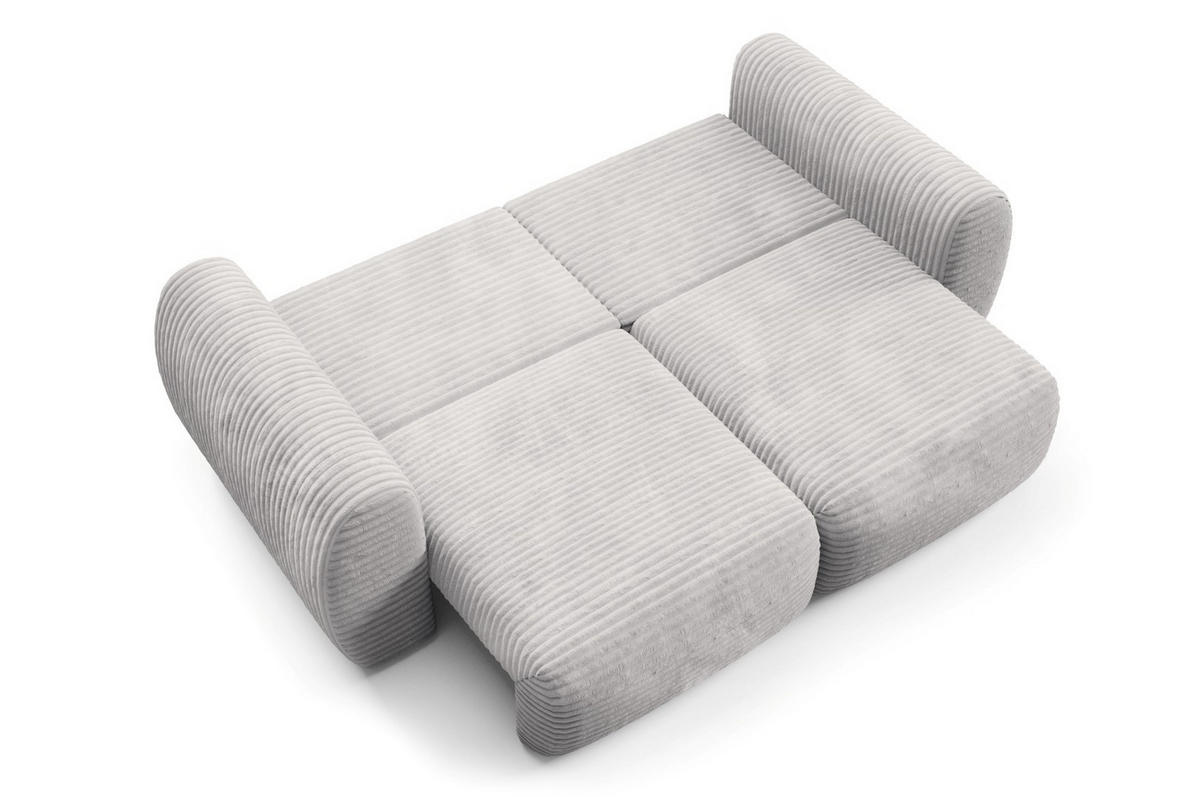SCHLAFSOFA mit Bettkasten Grau - Schwarz/Grau, Holz/Holzwerkstoff (266/95/110cm) - Furnisell