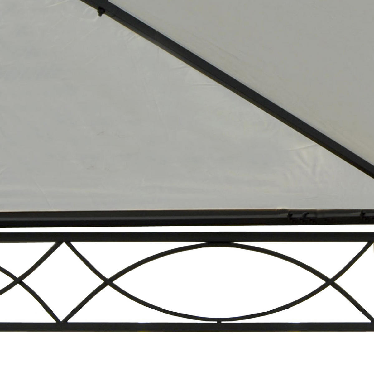 PERGOLA CALPE Cremeweiß - Weiß, Metall (298/276/500cm) - MCW