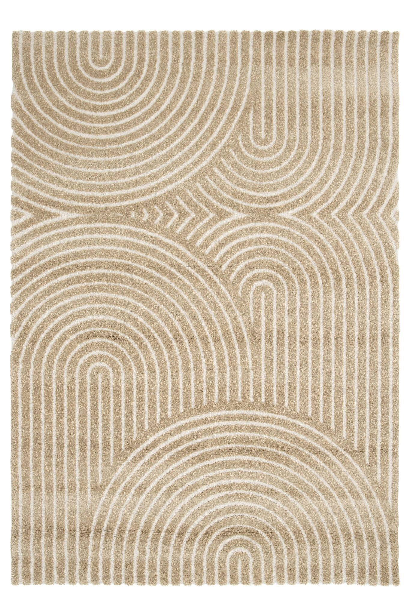 TEPPICH sehr weich mit Relief-Effekt bruin - Braun, Textil (160/230cm) - AFK Living