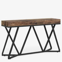 KONSOLENTISCH Schwarz-Braun 140/30/90 cm - Schwarz, Holzwerkstoff (30/140/90cm) - PANGIVO