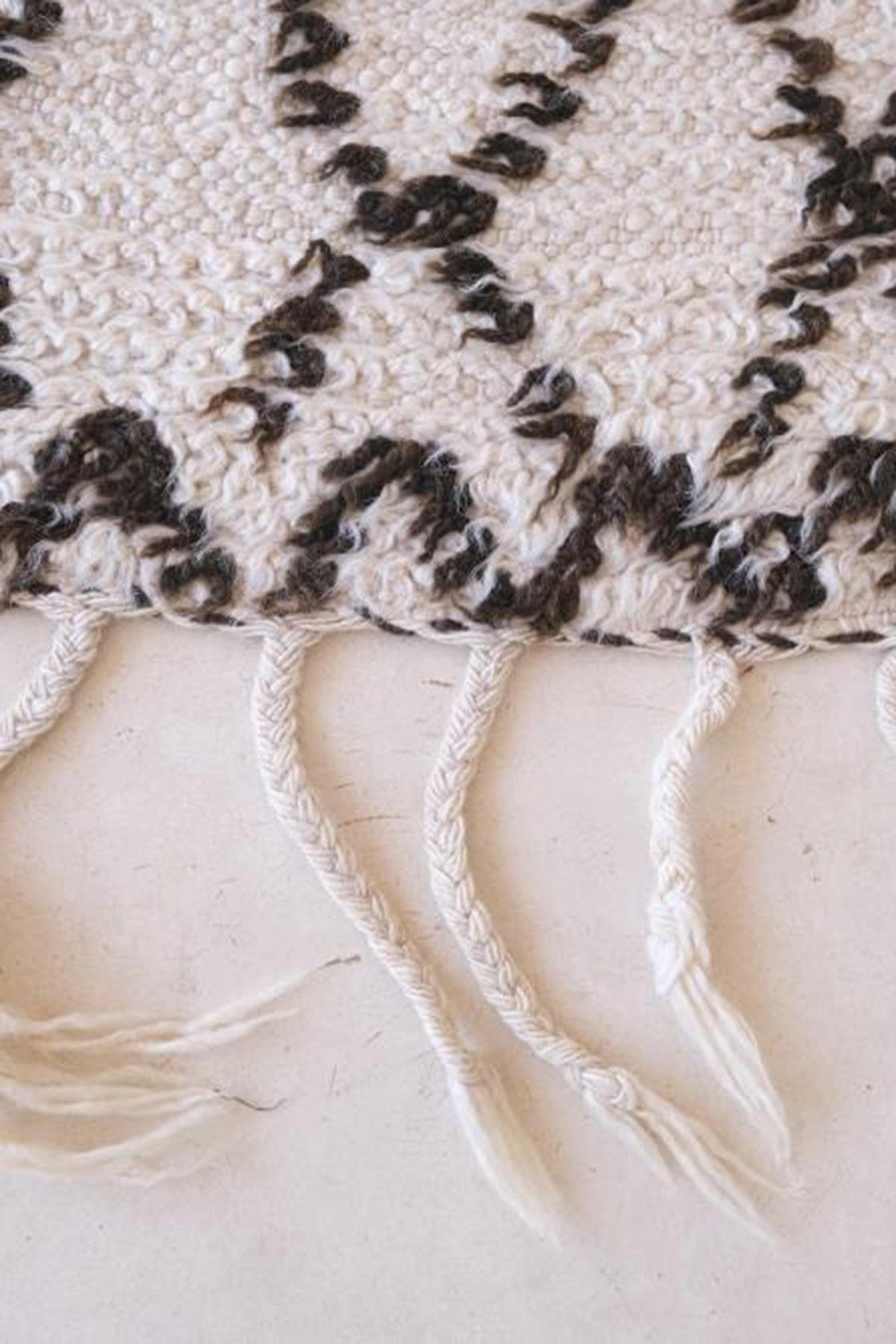 BERBERTEPPICH aus reiner Wolle 181x 320 cm - Weiß, Naturmaterialien (181/320cm) - AFK Living