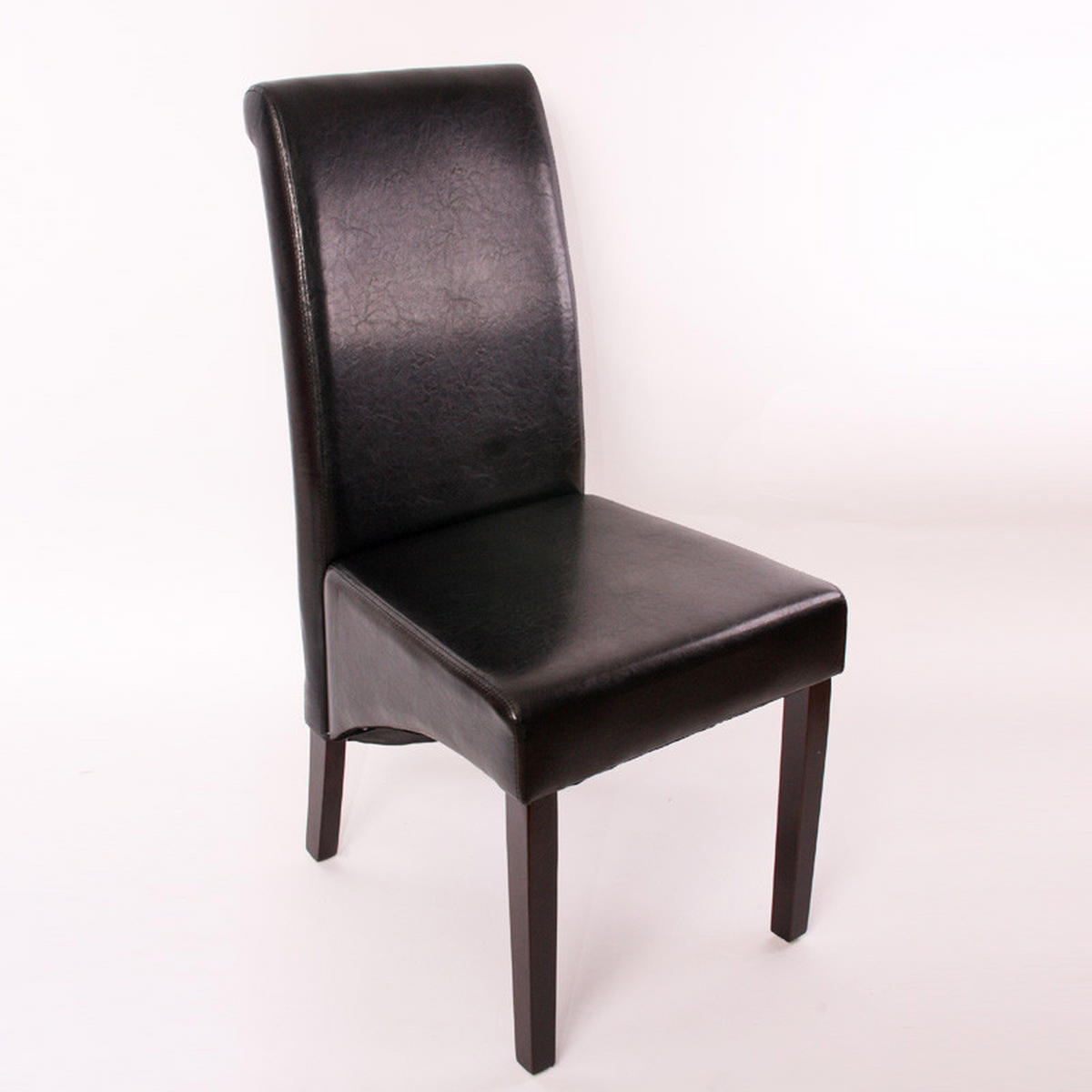 ESSZIMMERSTUHL Schwarz 6er-Set - Schwarz, Leder (46/99/50cm) - Jamb