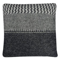 WOLLKISSEN Uptown schwarz quadratisch 45x45 - Schwarz, Textil (45/45/12cm) - Malagoon