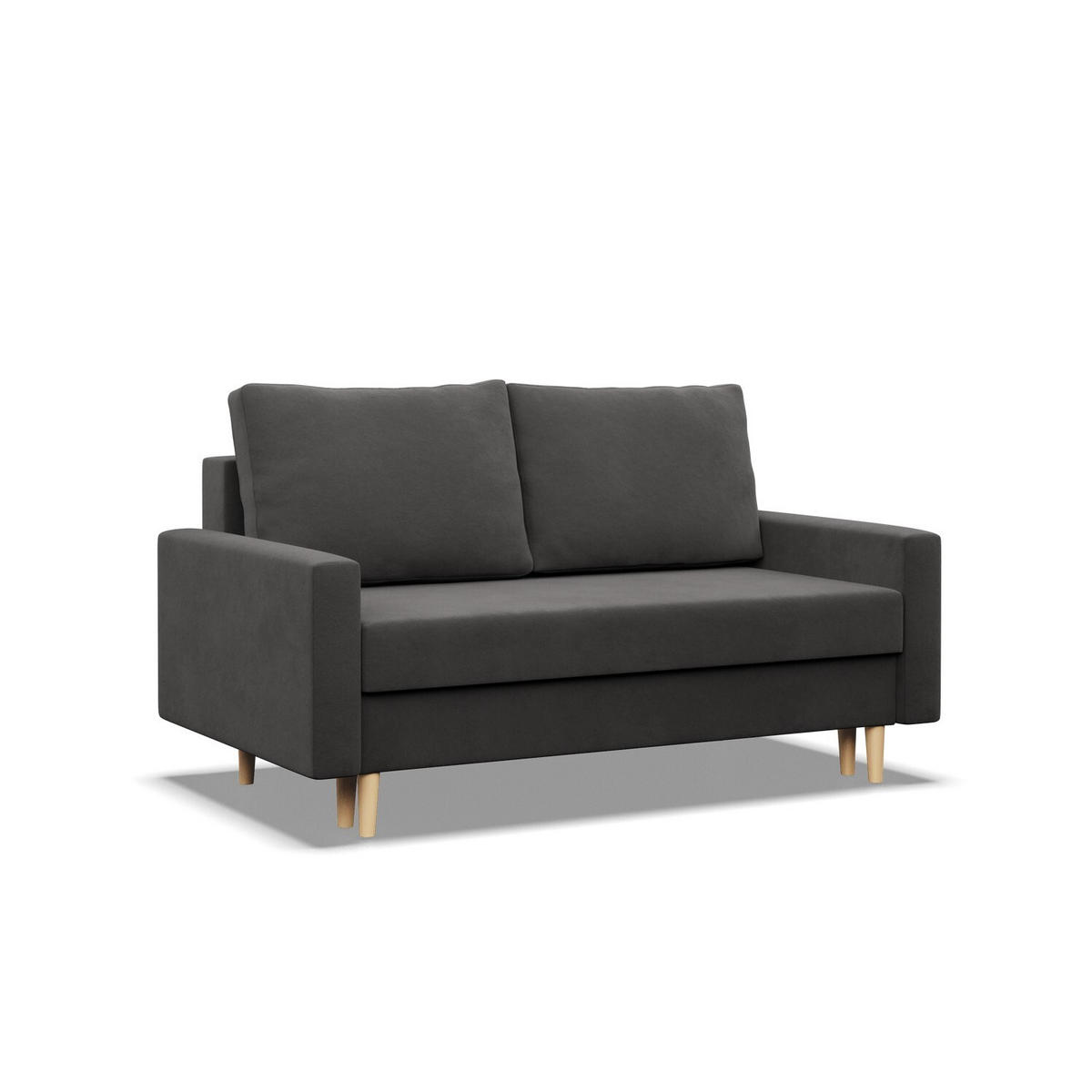 SOFA Blank grau 152/88/92 - Grau, Textil (152/88/92cm) - SIMKAM Furniture