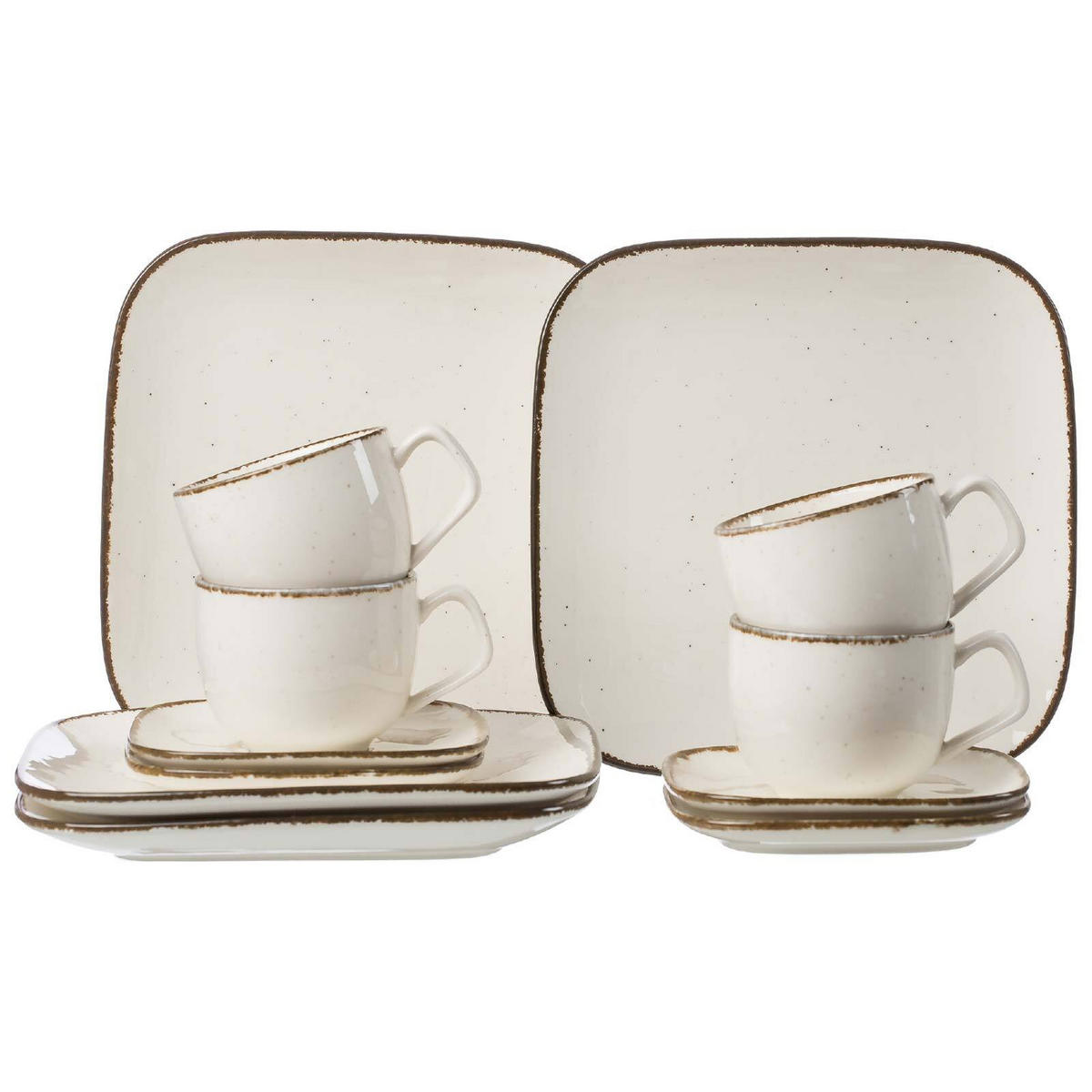 KAFFEESERVICE Casa Creme 12er Set - Creme, Keramik (30/27/33cm) - Ritzenhoff Breker