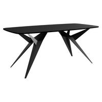 ESSTISCH ausziehbar Axis - Schwarz, Holzwerkstoff/Metall (90/160/76cm) - MIRJAN24