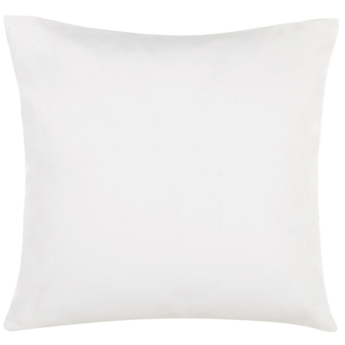 GARTENKISSEN 2er-Set Blättermotiv türkis/blau/weiß 45/45 cm Trebbo - Blau, Textil (45/45cm) - Beliani