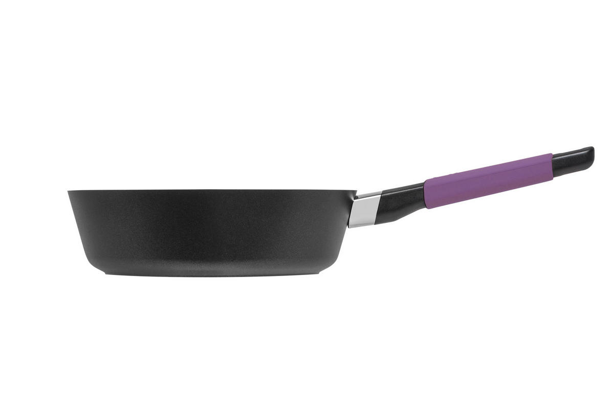 HOCHRANDPFANNE INDUKTION ⌀24cm - AUBERGINE - Aubergine, Kunststoff/Metall (24cm) - Gastrolux