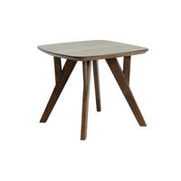 BEISTELLTISCH Quenza Braun 50/50/42 cm - Braun, Holz (50/50/42cm) - Light & Living