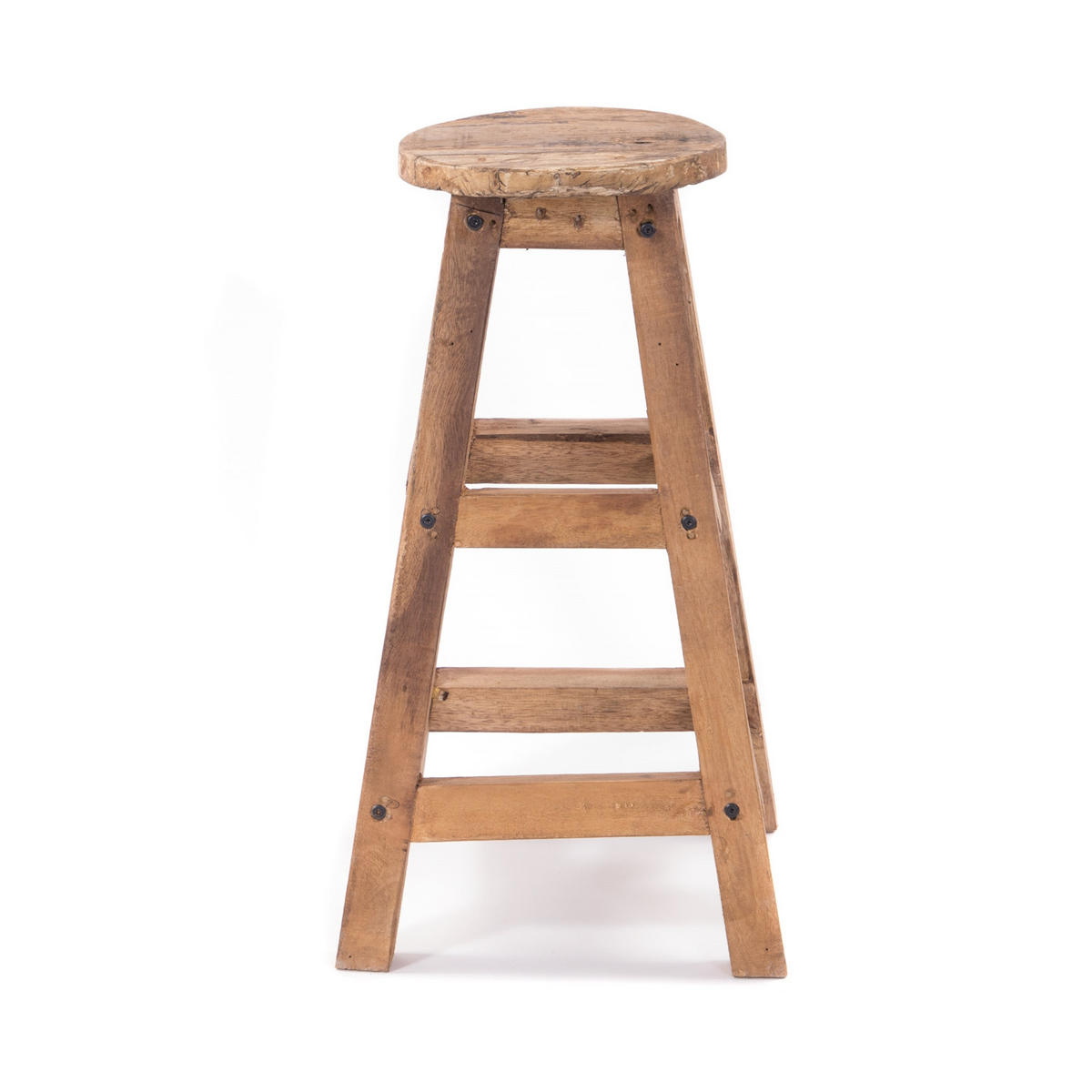 BARHOCKER Jack Mahagoni Massivholz naturfarben - Naturfarben, Holz (40/70/40cm) - DESIGN DELIGHTS