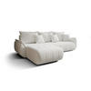 ECKSOFA mit Schlaffunktion TOKYO L Wind 02 - Weiß, Textil (280/185cm) - Bedante
