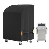 ABDECKHAUBE Gasgrill 420D Nylon 82 x 61 x 110 cm - Schwarz, Kunststoff (82/61/110cm)