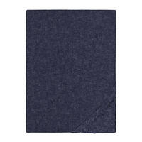SPANNBETTTUCH Biber Melange UNI marine, 180x200 cm - 200x200 cm - Dunkelblau, Textil (200/200cm) - biberna
