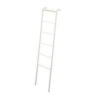 HANDTUCHLEITER mit 6 Sprossen - H160 cm - Weiß, Metall (24/160/45cm) - Yamazaki