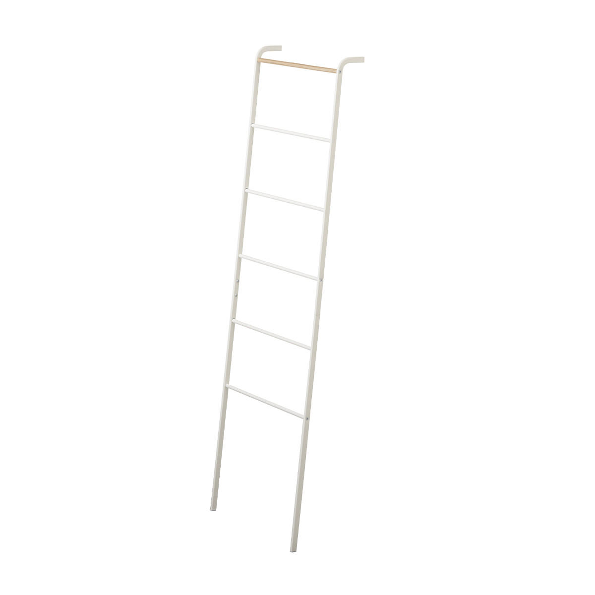 HANDTUCHLEITER mit 6 Sprossen - H160 cm - Weiß, Metall (24/160/45cm) - Yamazaki