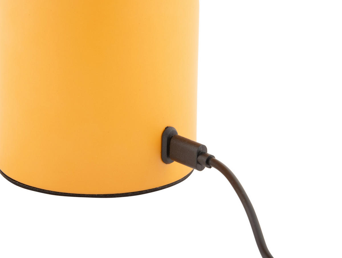TISCHLAMPE Camp LED 7.8/7.8/29.5 cm - Gelb, Metall (7.8/7.8/29.5cm) - Leitmotiv