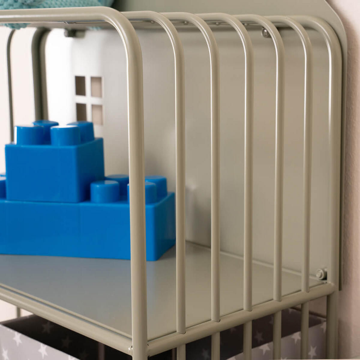 KINDERREGAL TODO - Farbe: Grün - Salbeigrün, Metall (61/134/28cm) - Home Deluxe