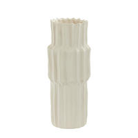 VASE Longa Weiß Ø14,5/36 cm - Weiß, Keramik (36cm) - Light & Living