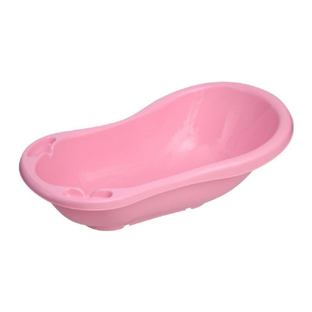 BABYBADEWANNE 84 cm mit Ablagefächer rosa 84 cm lang, ergonomische Form ab Geburt - Rosa, Kunststoff (46/84cm) - Lorelli