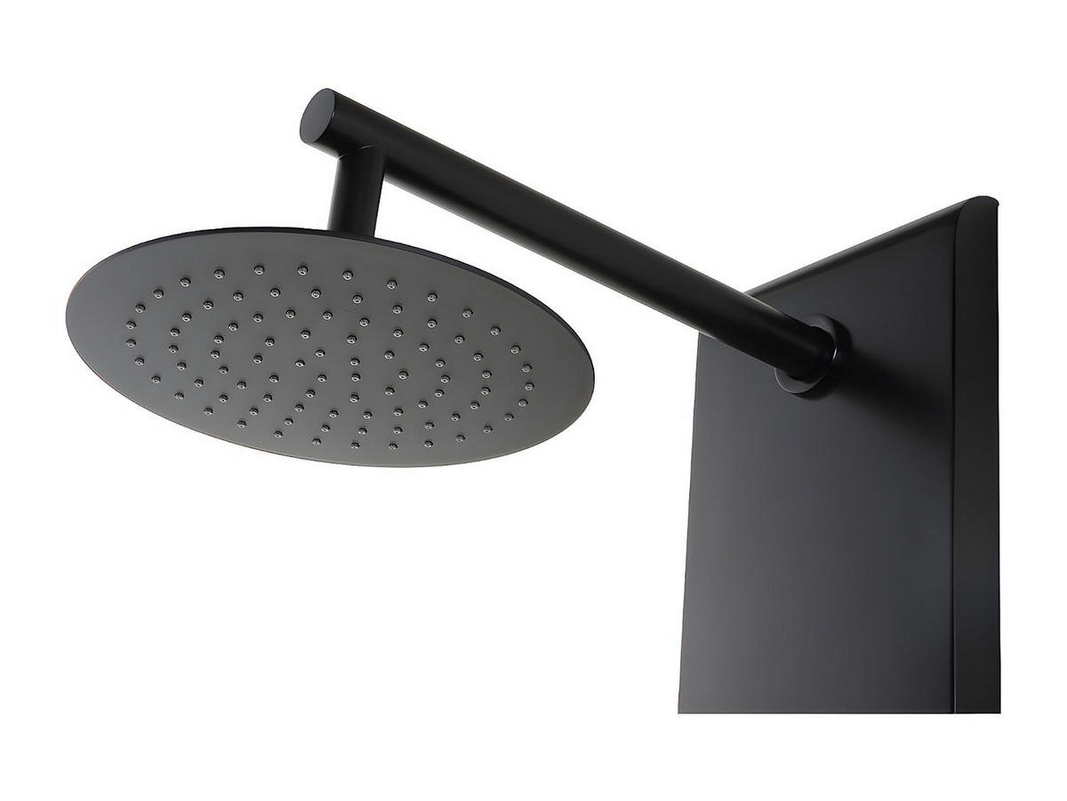 DUSCHSÄULE - 20 cm x 39 cm - metall - schwarz Jubida - Schwarz, Metall (20/130/39cm) - Vente-Unique