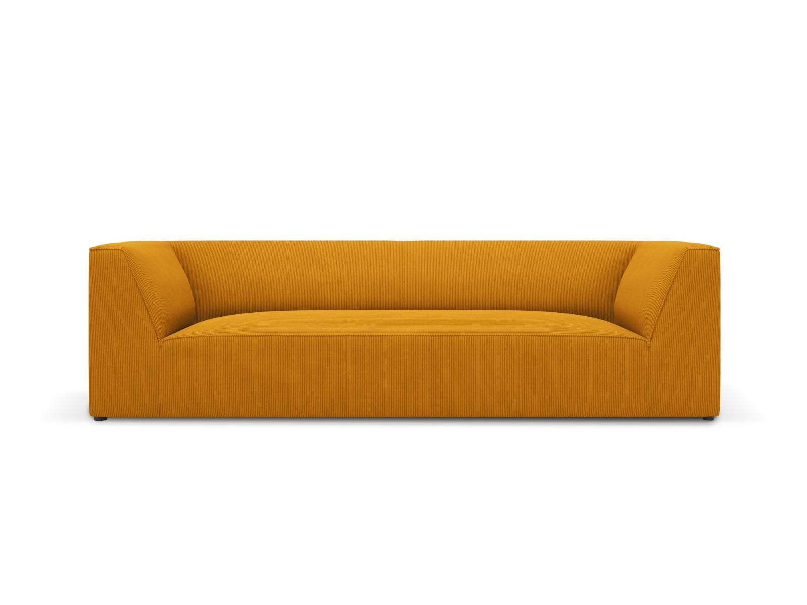 SOFA Ruby aus Cord gelb 3 Sitzplätze - Gelb, Textil (93/69/232cm) - Micadoni