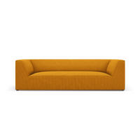SOFA Ruby aus Cord gelb 3 Sitzplätze - Gelb, Textil (93/69/232cm) - Micadoni