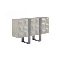 SIDEBOARD MARGO Grau Holz - Grau, Holz/Metall (140/85/40cm) - KAWOLA
