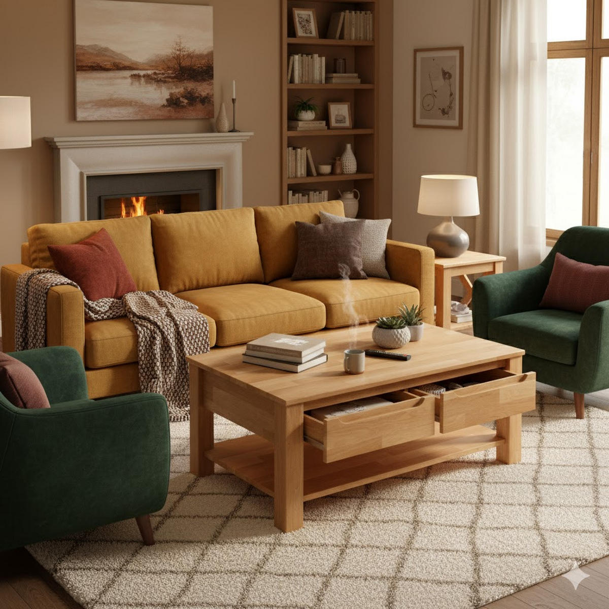 COUCHTISCH Lundvik - Braun, Holz (100/70/45cm) - kiki design