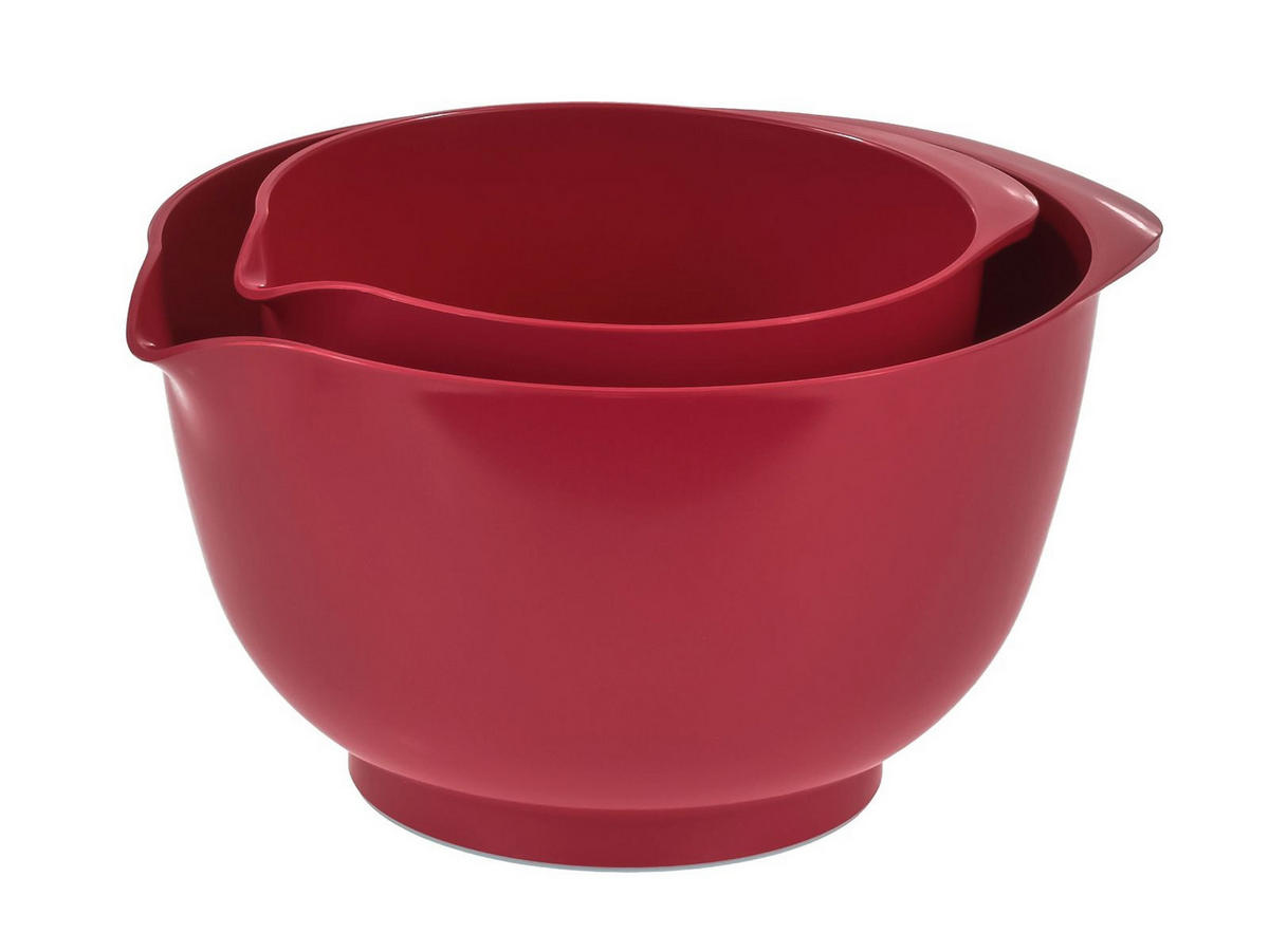 RÜHRSCHÜSSEL-SET Margrethe New rot (2tlg) - Rot, Kunststoff (21/15cm) - Rosti