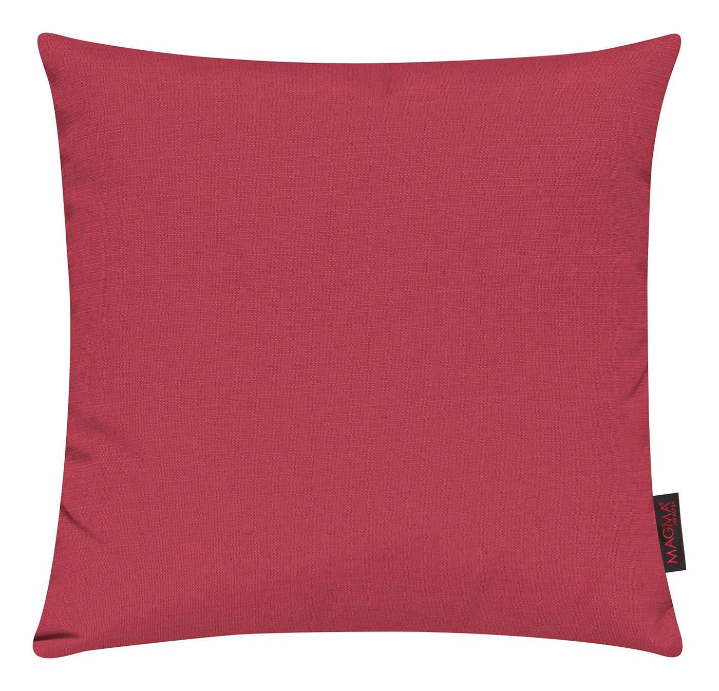 KISSENHÜLLE 2er Set Fino uni 40/40 cm - Dunkelrot, Textil (40/40cm) - Magma Heimtexx