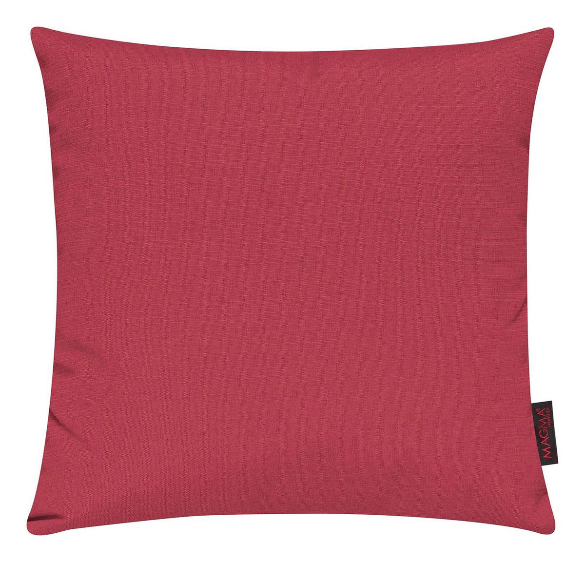 KISSENHÜLLE 2er Set Fino uni 50/50 cm - Dunkelrot, Textil (50/50cm) - Magma Heimtexx