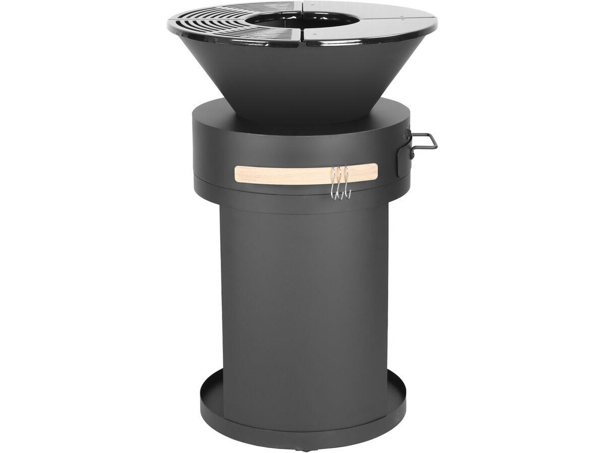 HOLZKOHLENGRILL cesar Schwarz - Schwarz, Metall (49/92/49cm) - Habitat Garten