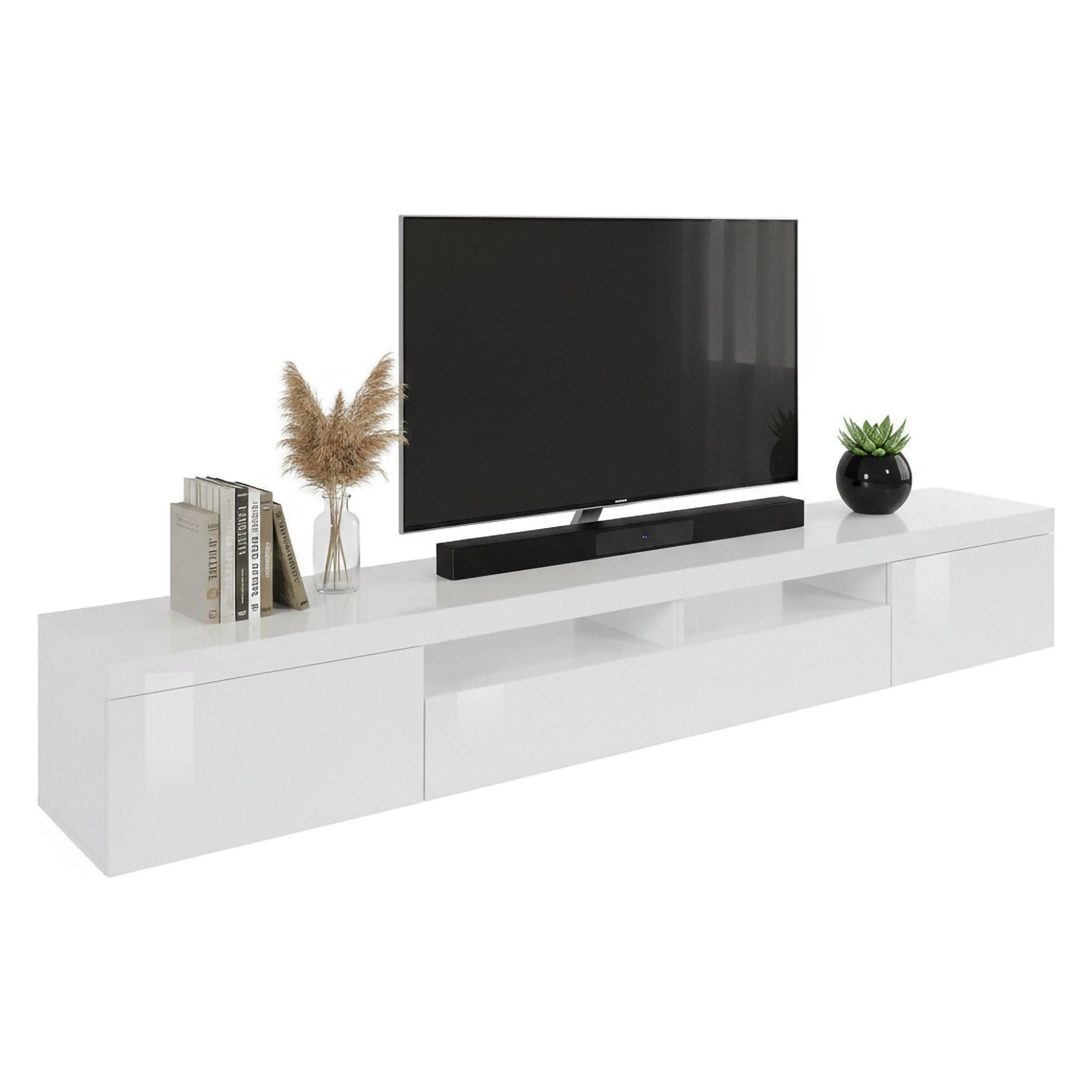FERNSEHSCHRANK Weiß 40/240/35 cm - Weiß, Holzwerkstoff (240/35/40cm) - DMORA
