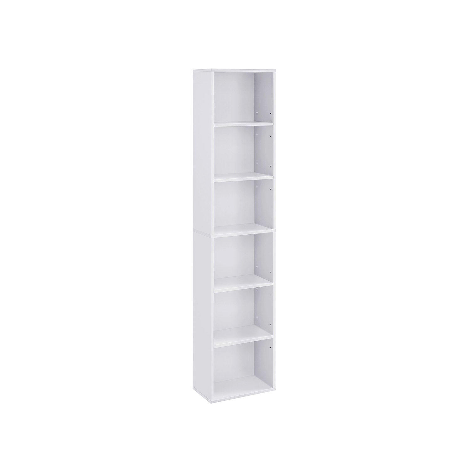 BÜCHERREGAL AUFBEWAHRUNGSREGAL - Weiß, Holzwerkstoff (24/179/40cm) - Hansiro