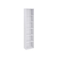 BÜCHERREGAL AUFBEWAHRUNGSREGAL - Weiß, Holzwerkstoff (24/179/40cm) - Hansiro