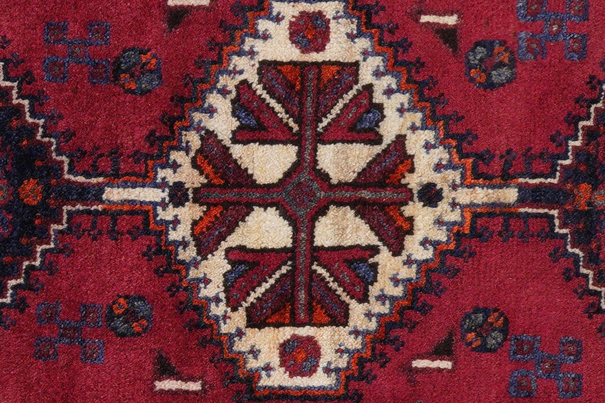 ORIENTTEPPICH handgeknüpft Gashgai Rot 155/108 cm Schurwolle - Rot, Textil (108/155cm) - Looma