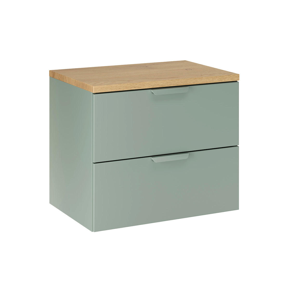 WASCHTISCHUNTERSCHRANK 60.6cm Oria 2er-Set Grün - Grün, Holzwerkstoff (60.6/50/46.5cm) - Petits-meubles