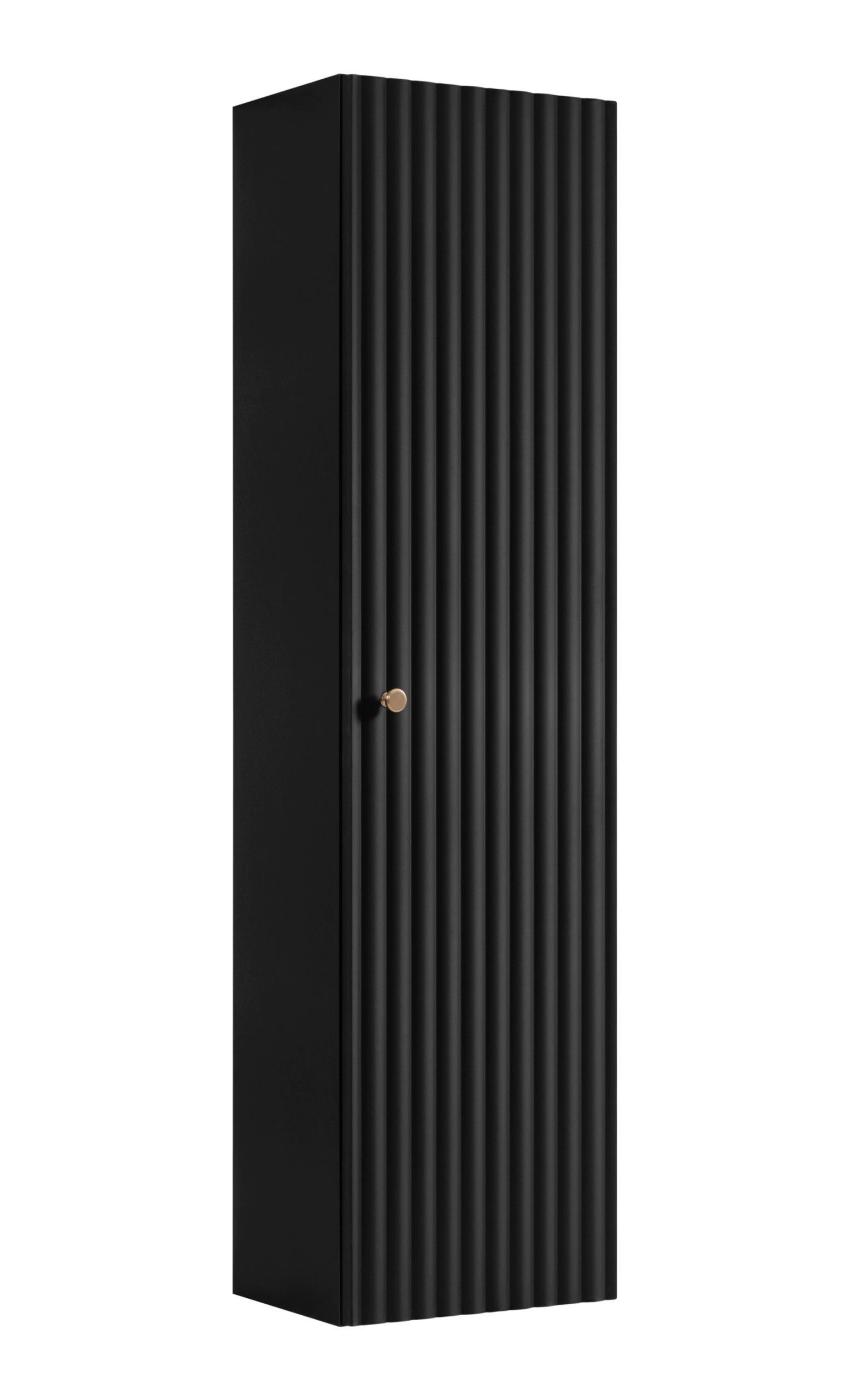 Rodan Hochschrank Schwarz 35x136x27.2 cm