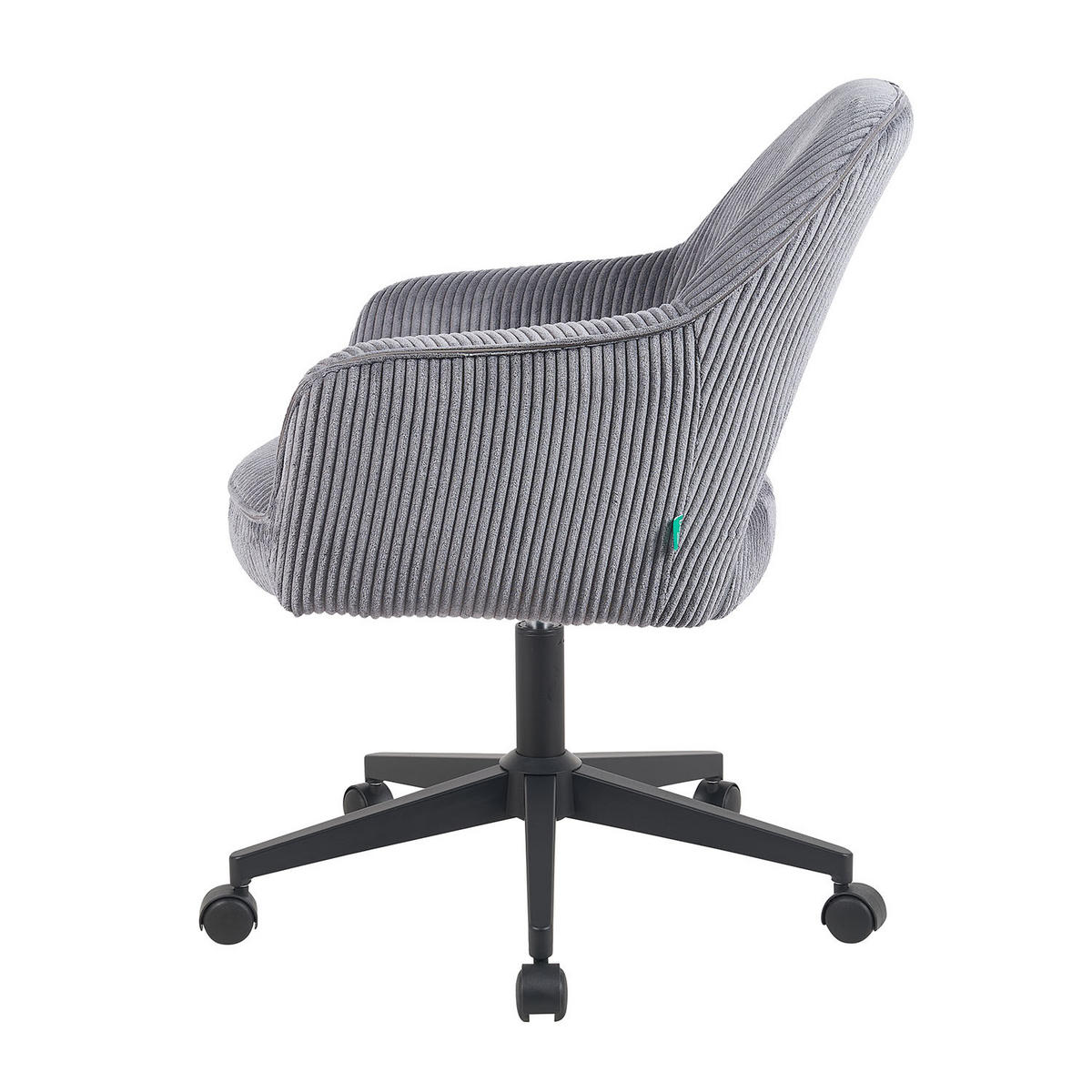 BÜROSTUHL Mika-Ilvy - Schwarz/Grau, Textil/Metall (60/84/65cm) - DUBI Möbel