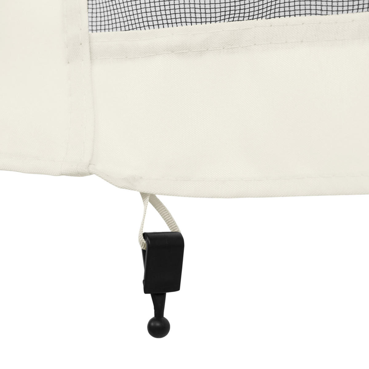 ERSATZNETZE DE-12696 300/300 cm 4er-Set mit Reißverschluss und Haken - Schwarz, Textil (1/207/302cm) - ComfortXL