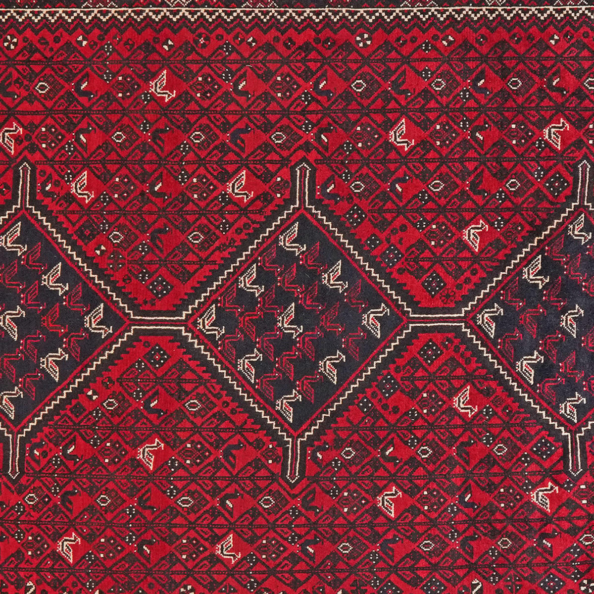 TEPPICH Gashgai Rot 332/239 cm Schurwolle - Rot, Textil (239/332cm) - Looma