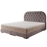 POLSTERBETT LEON4 200x 200 cm Farbe: Hellbraun - Hellbraun, Textil (200/200cm) - A&J MöbelLand