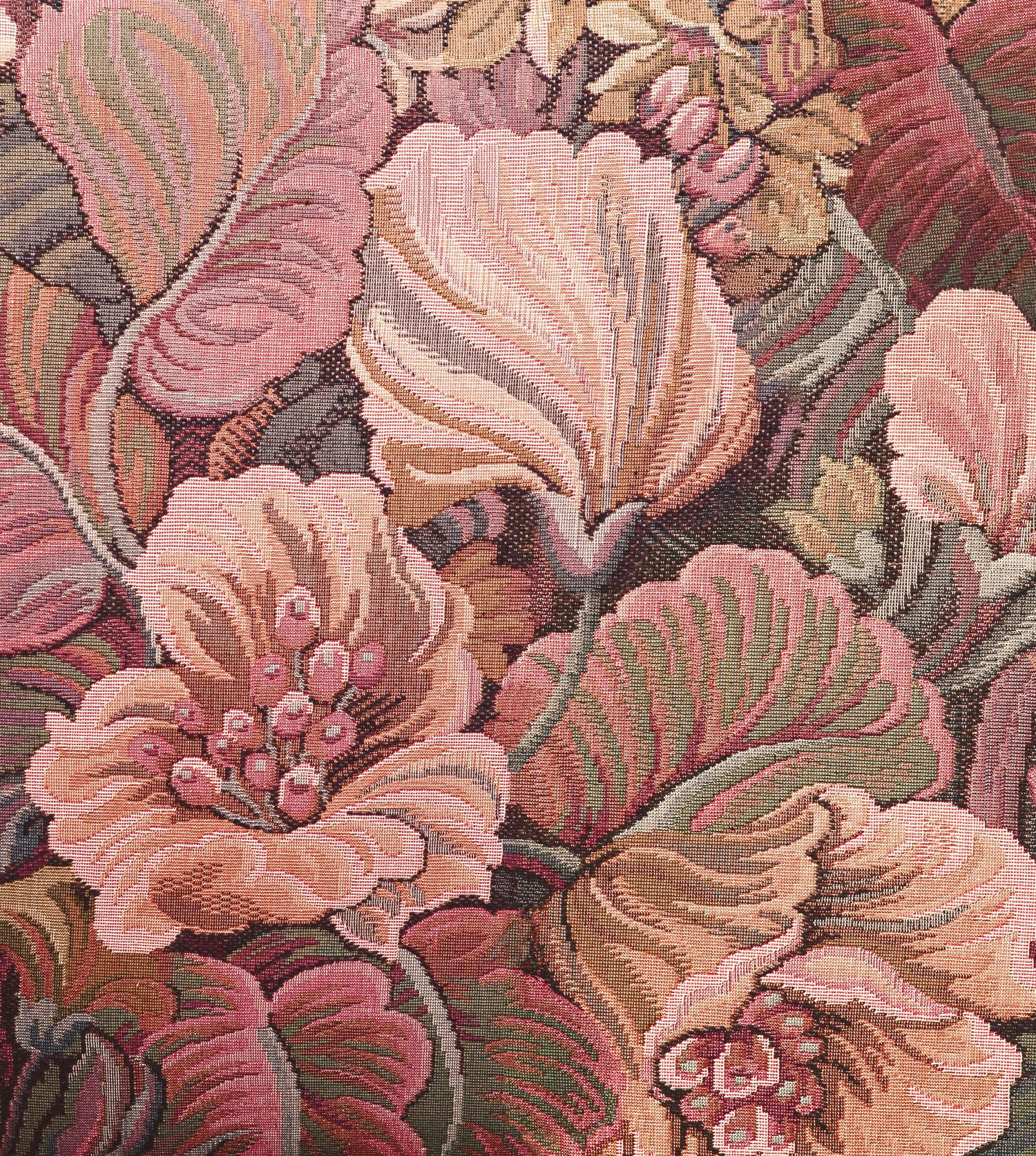 FOTOTAPETE gesticktes Blumenmuster 250 x 279 cm - Pink, Papier (250/279cm) - ESTAhome