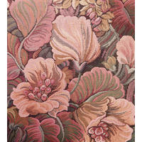 FOTOTAPETE gesticktes Blumenmuster 250 x 279 cm - Pink, Papier (250/279cm) - ESTAhome