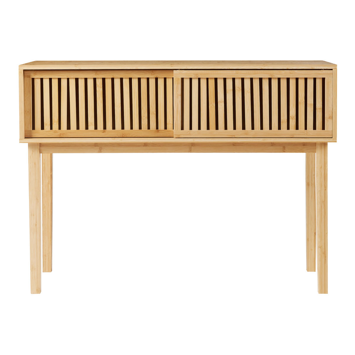 KONSOLENTISCH Ypäjä - Naturfarben, Holz (110/39/80.5cm) - [en.casa]